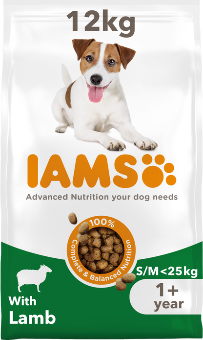 Iams Vitality Adult Small/Medium Breed Dry Dog Food - Lamb