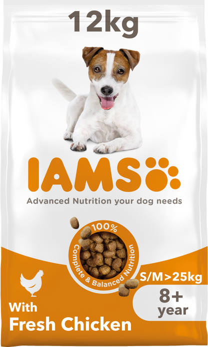 Iams Vitality Senior Small/Medium Breed Dry Dog Food - Chicken