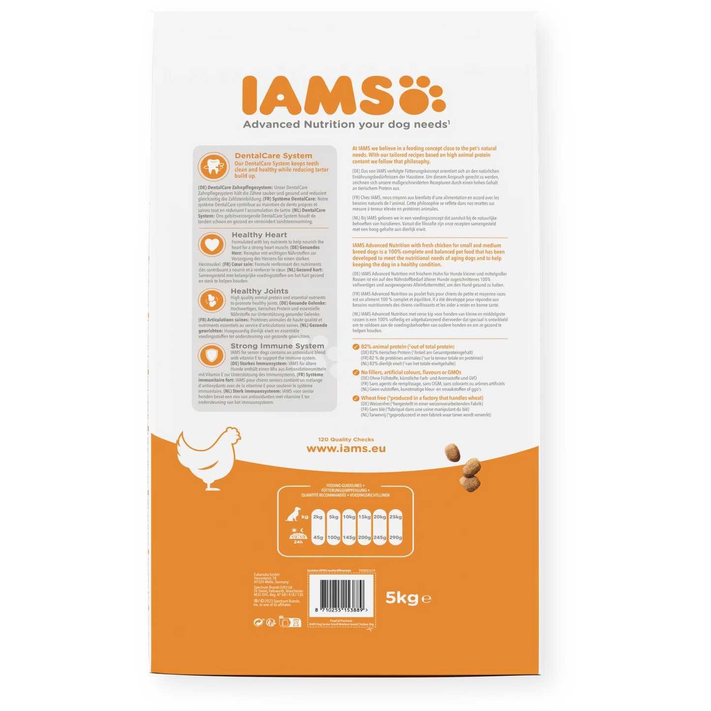Iams Vitality Senior Small/Medium Breed Dry Dog Food - Chicken