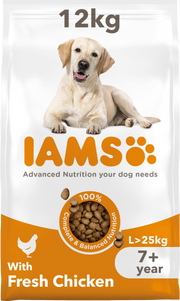 Iams Vitality Senior Large Breed Dry Dog Food - Chicken