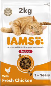 IAMS for Vitality Indoor Cat Food with Chicken 2kg