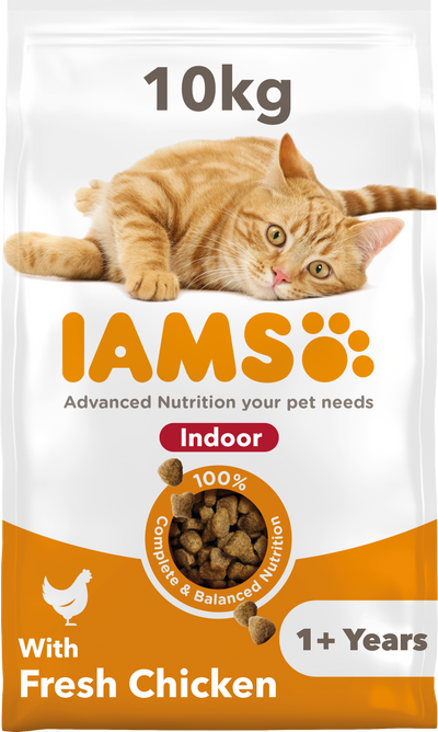 Iams Iams Indoor Chicken Adult Dry Cat Food pet food packaging