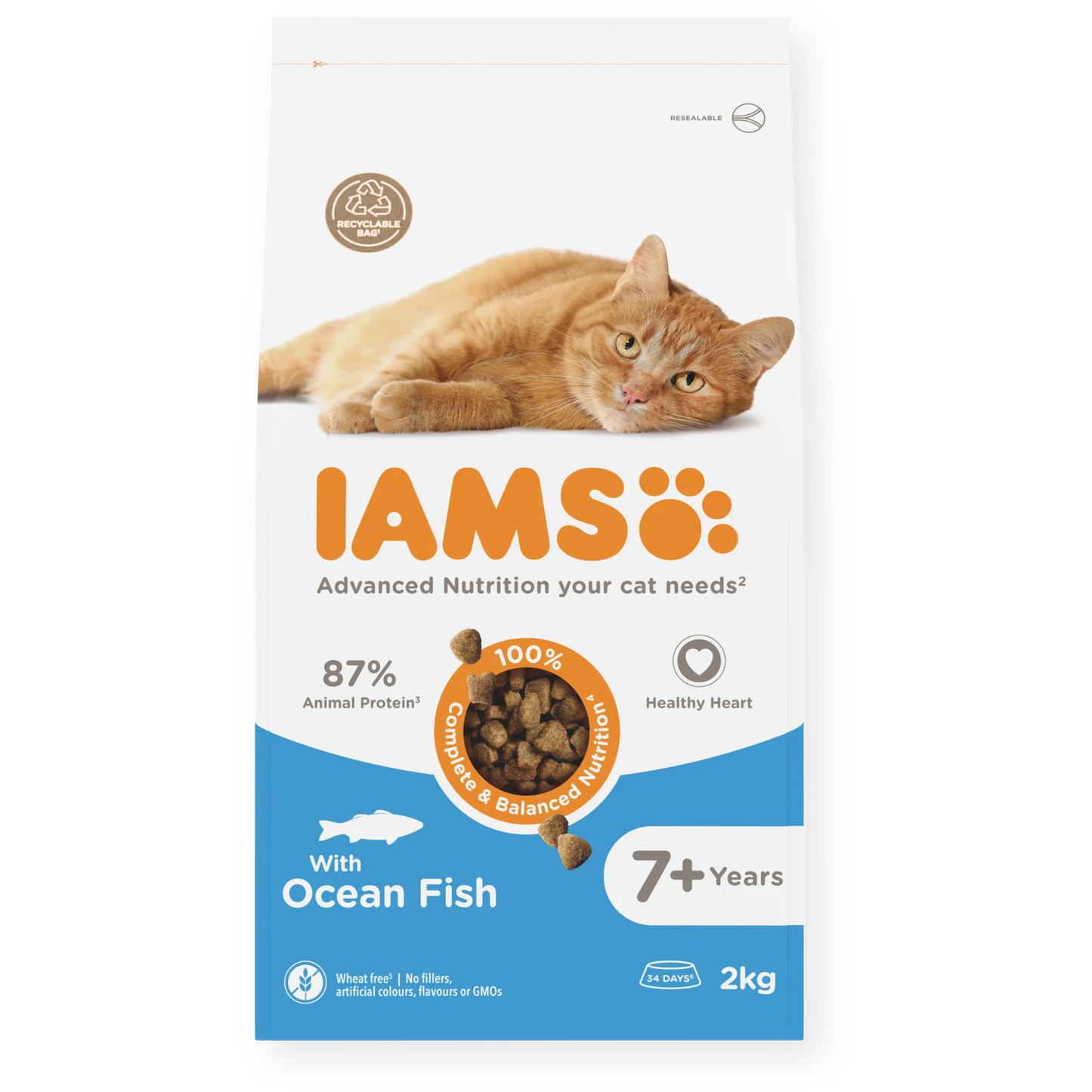 IAMS for Vitality Senior Cat Food with Ocean fish