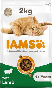IAMS for Vitality Adult Cat Food with Lamb