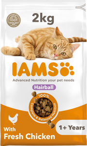 IAMS for Vitality Hairball Cat Food with Chicken