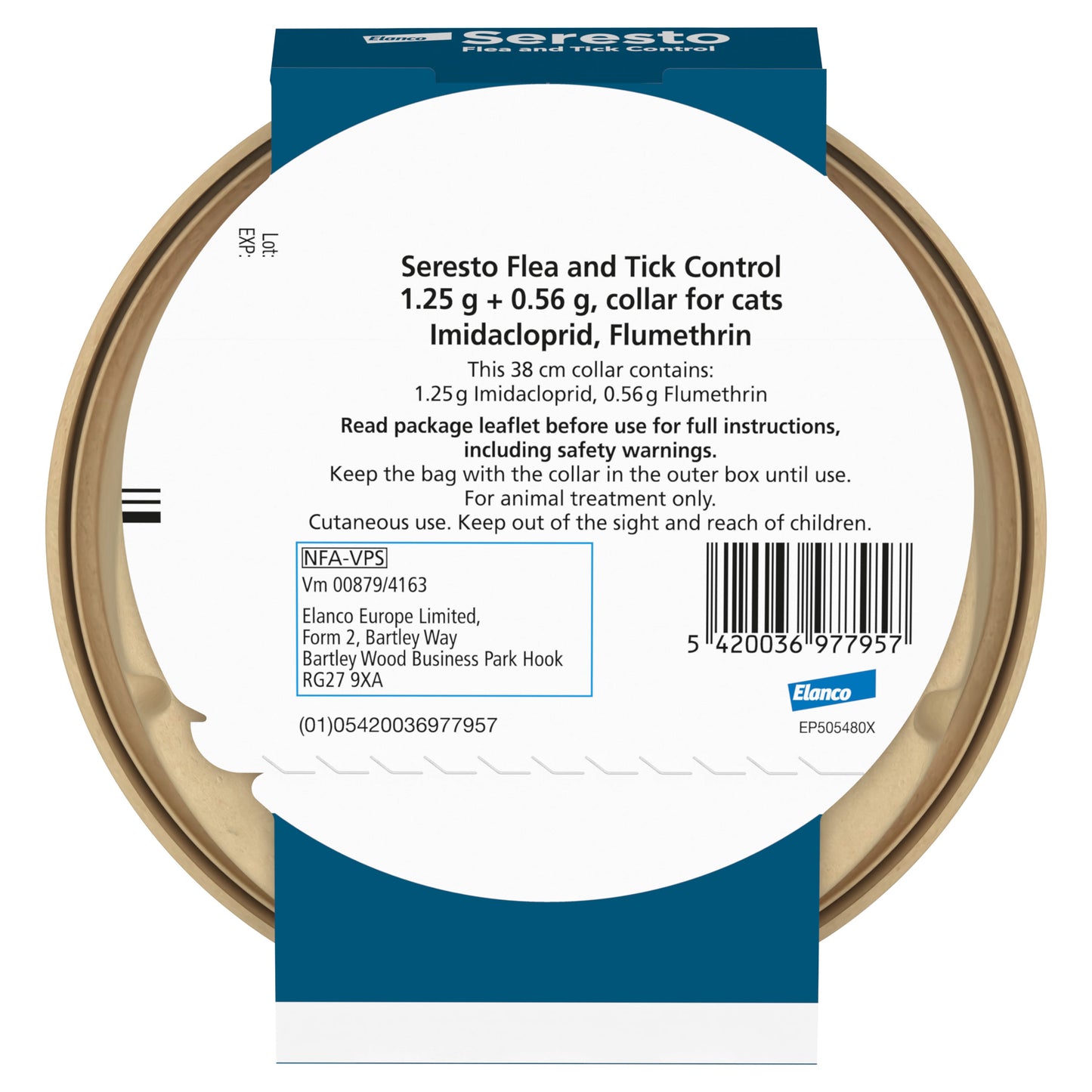 Seresto Flea and Tick Control Collar for Cats (<8kg)