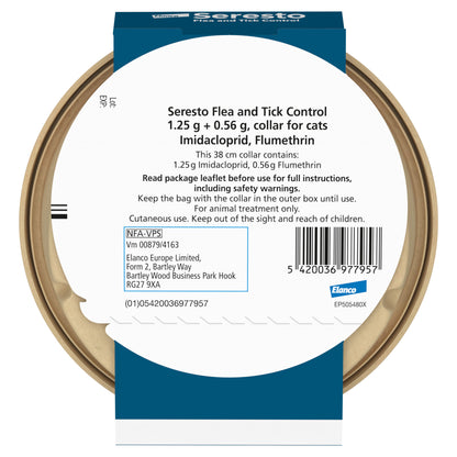 Seresto Flea and Tick Control Collar for Cats (<8kg)