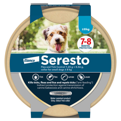 Seresto Flea and Tick Control Collar for Small and Large Dogs