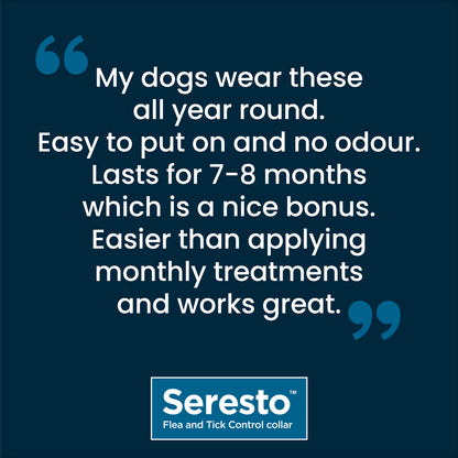 Seresto Flea and Tick Control Collar for Small and Large Dogs