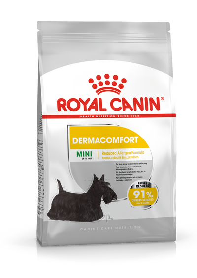 Royal Canin Royal Canin Mini Dermacomfort Adult Dry Dog pet food packaging