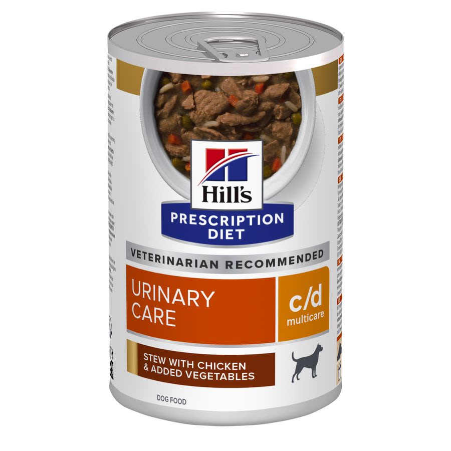 Hill's Hill'S Prescription Multicare Urinary Care Stew Added Chicken Adult Dry Dog Food pet food packaging