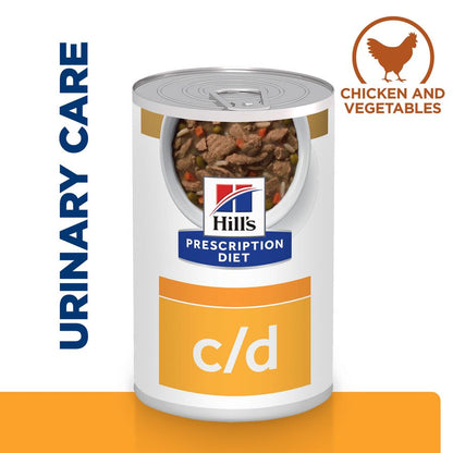 Hill's Prescription Diet c/d Multicare Urinary Care Stew Dog Food with Chicken and added Vegetables
