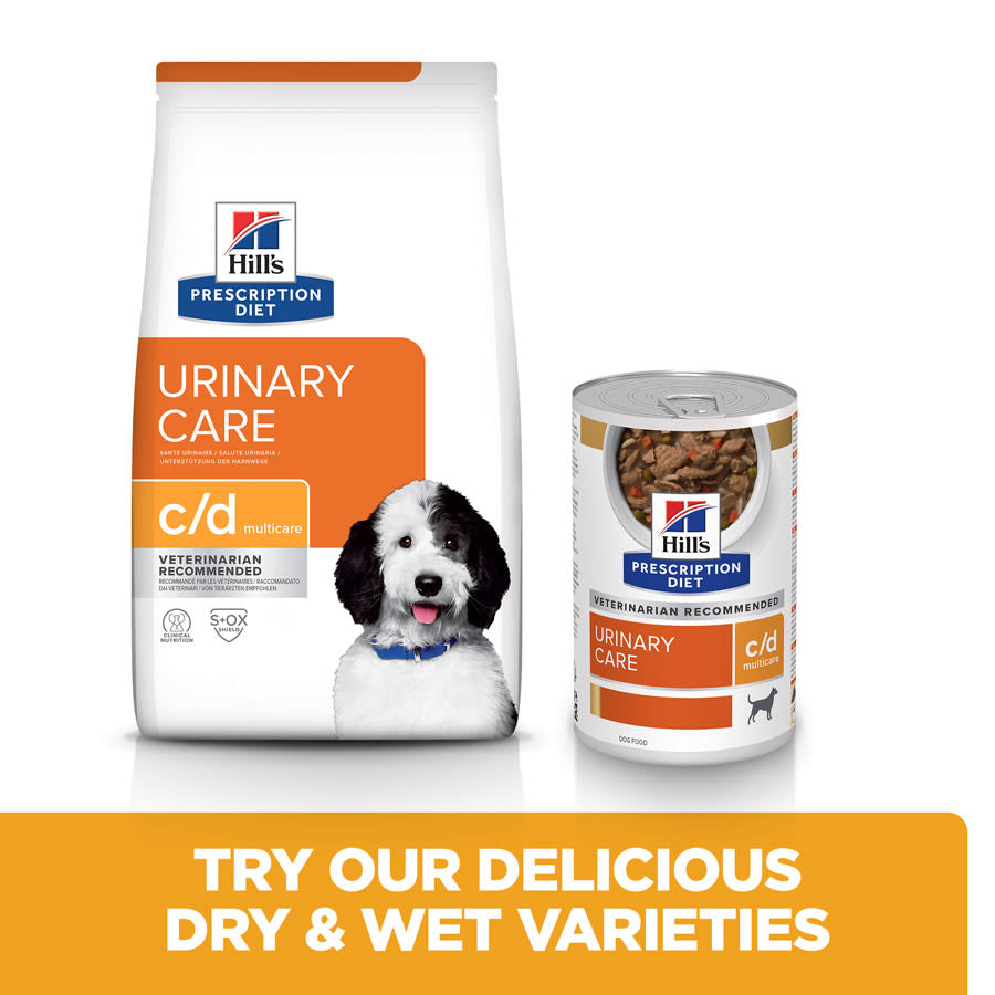 Hill's Prescription Diet c/d Multicare Urinary Care Stew Dog Food with Chicken and added Vegetables