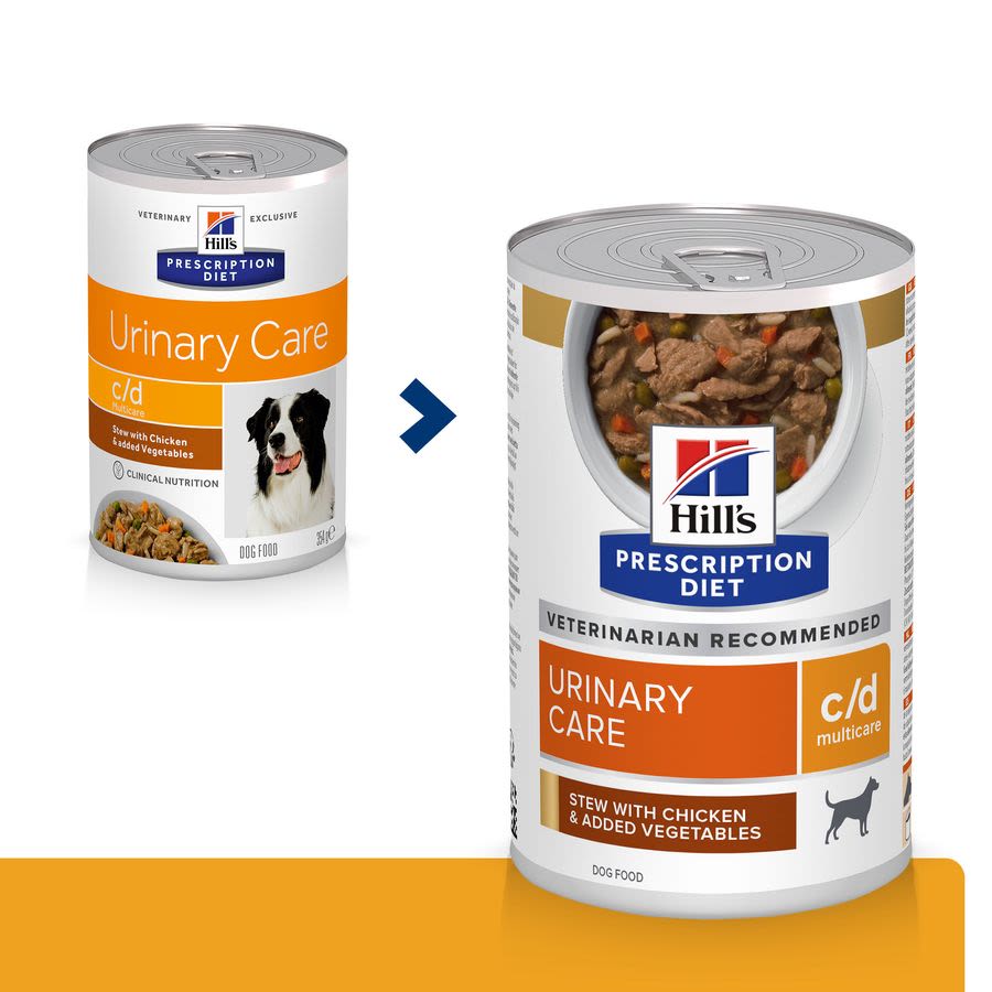 Hill's Prescription Diet c/d Multicare Urinary Care Stew Dog Food with Chicken and added Vegetables