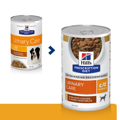 Hill's Prescription Diet c/d Multicare Urinary Care Stew Dog Food with Chicken and added Vegetables