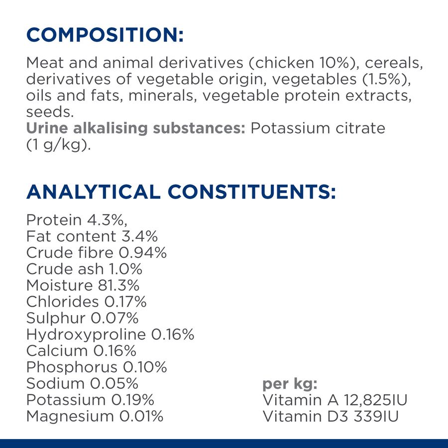 Hill's Prescription Diet c/d Multicare Urinary Care Stew Dog Food with Chicken and added Vegetables