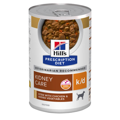 Hill's Prescription Diet k/d Kidney Care Stew Dog Food with Chicken and added Vegetables