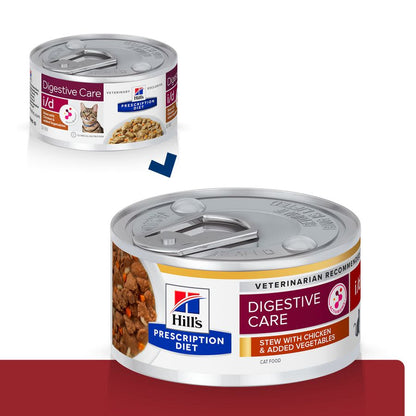 Hill's Prescription Diet Digestive Care i/d Adult Wet Cat Food - Stew with Chicken & Vegetables