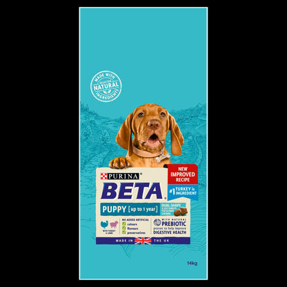BETA Puppy Turkey & Lamb Dry Dog Food 14kg
