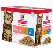 Hill's Science Plan Feline Adult Light Favourite Selection Pouches