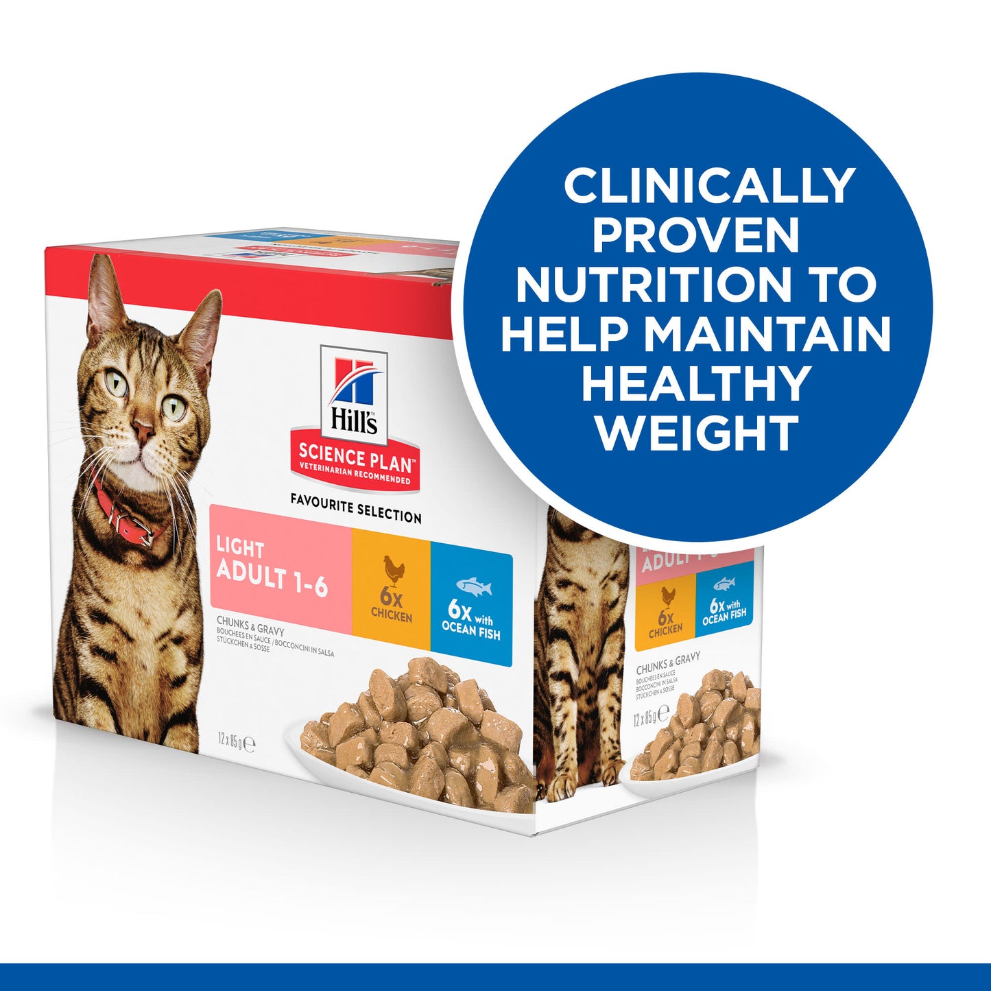 Hill's Science Plan Feline Adult Light Favourite Selection Pouches