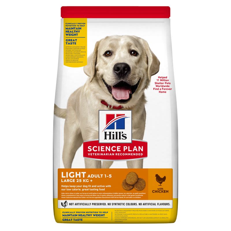 Hill's Hill'S Science Plan Light Chicken Pork Turkey Adult Dry Dog Food pet food packaging