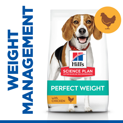 Hill's Science Plan Perfect Weight Medium Adult 1+ Dry Dog Food - Chicken