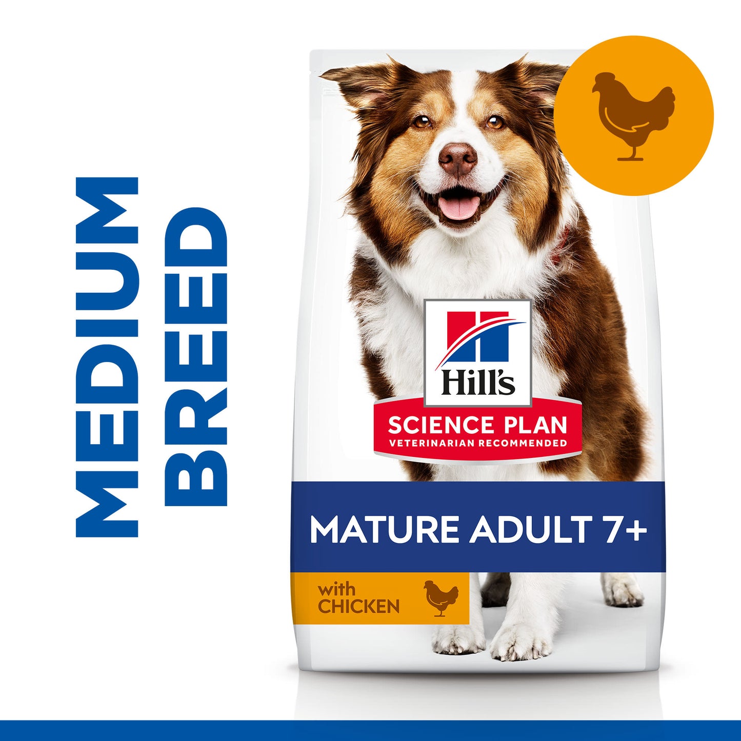 Hill's Science Plan Medium Mature Adult 7+ Dry Dog Food - Chicken