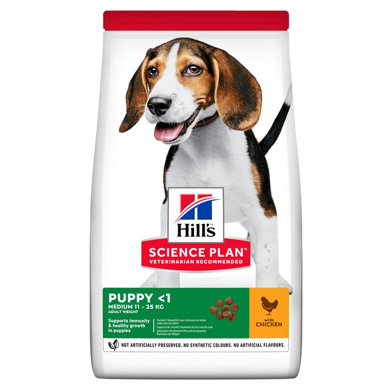 Hill's Hill'S Science Plan Medium Chicken Puppy Dry Dog Food pet food packaging