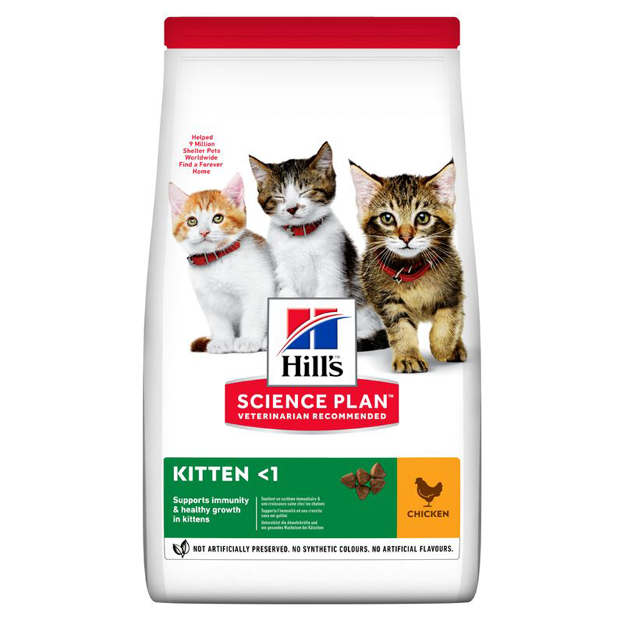 Hill's Hill'S Science Plan Chicken Kitten Dry Cat Food pet food packaging