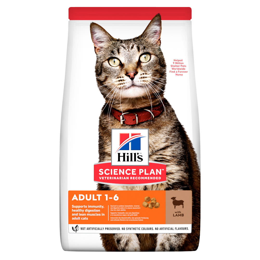 Hill's Hill'S Science Plan Chicken Lamb Turkey Adult Dry Cat Food pet food packaging
