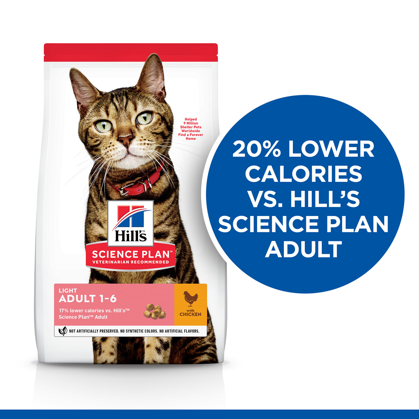 Hill's Science Plan Light Adult 1-6 Dry Cat Food - Chicken