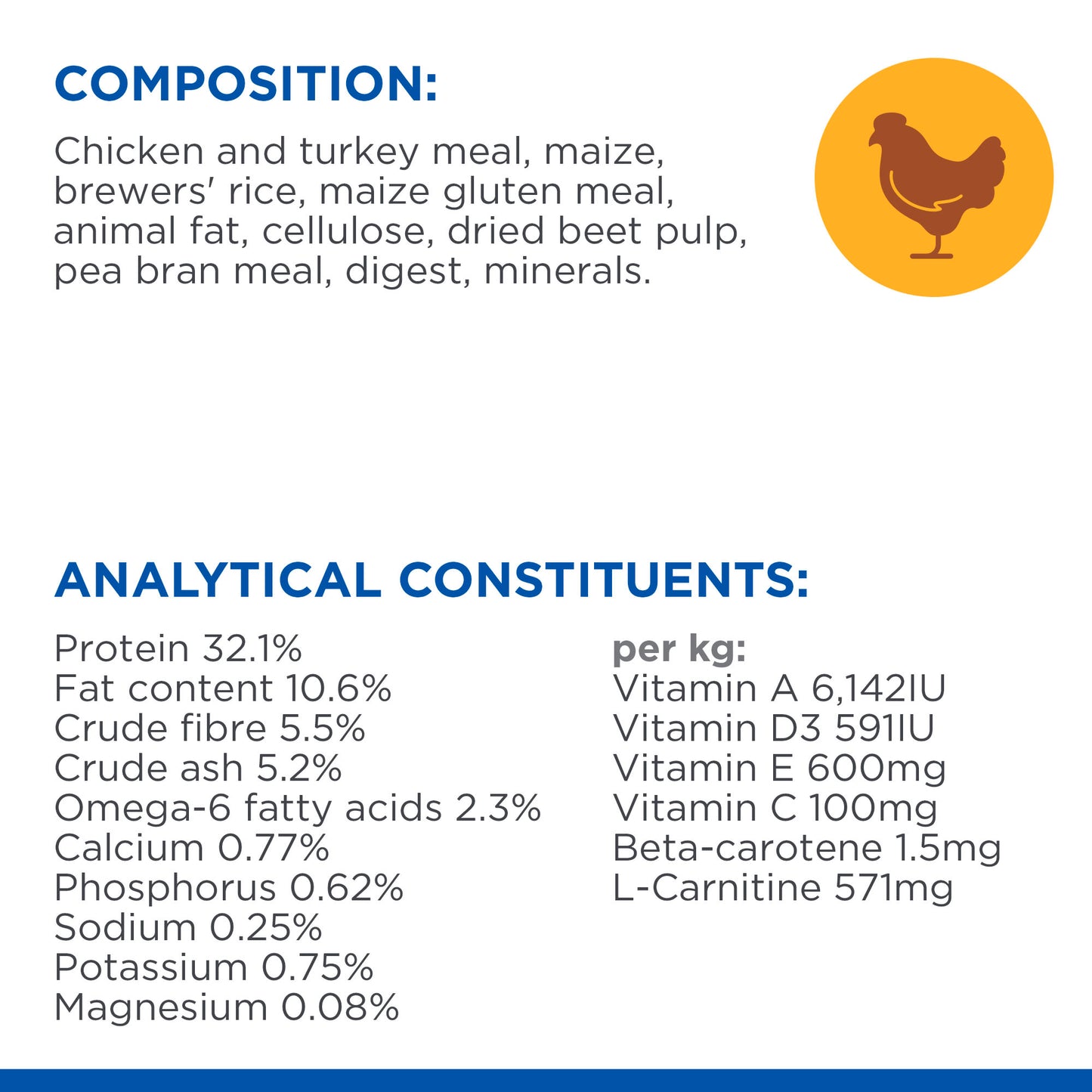 Hill's Science Plan Light Adult 1-6 Dry Cat Food - Chicken