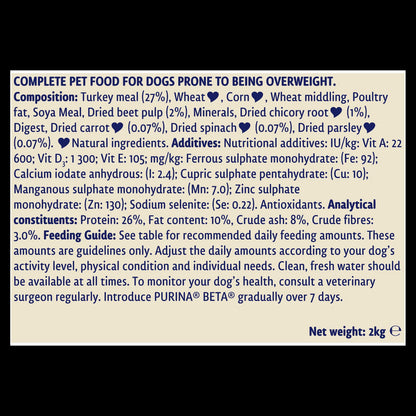 BETA Light Adult Dry Dog Food - Turkey