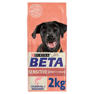 BETA Beta Sensitive Salmon Adult Dry Dog Food pet food packaging