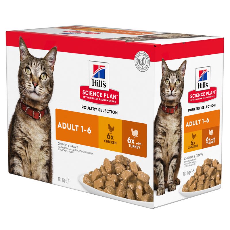 Hill's Hill'S Science Plan Feline Chicken Turkey Adult Wet Dog Food pet food packaging