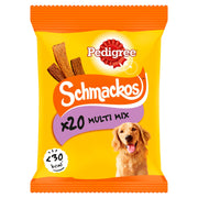 Pedigree Schmackos Adult Dog Treats Meat Variety 20 Sticks