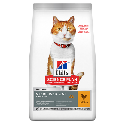 Hill's Science Plan Sterilised Cat Adult Cat Dry Food - Chicken