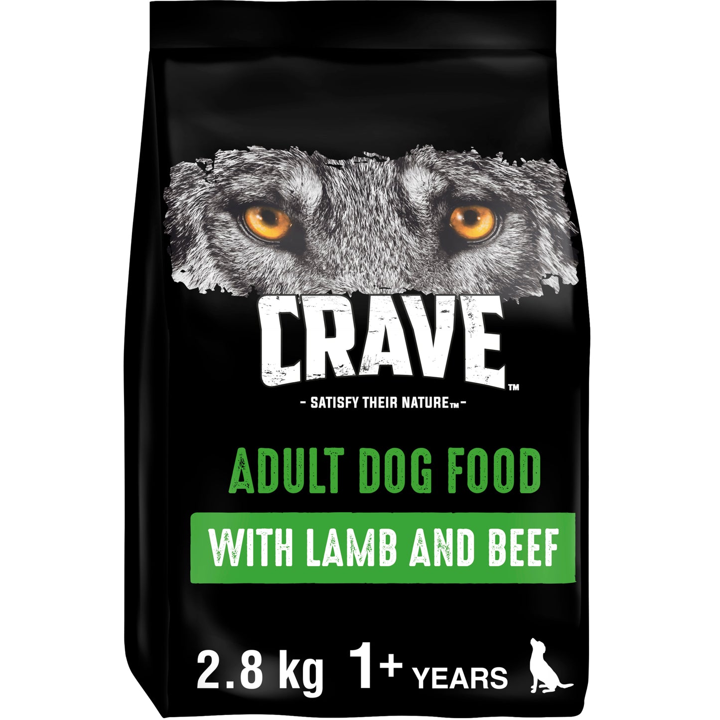 Crave Natural Grain Free Adult Complete Dry Dog Food Lamb & Beef