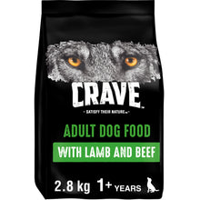 Crave Natural Grain Free Adult Complete Dry Dog Food Lamb & Beef