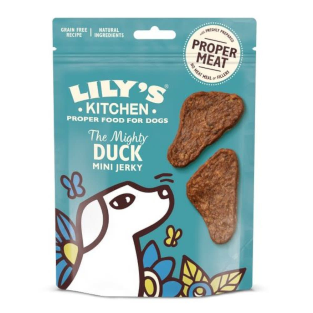Lily's Kitchen Lily'S Kitchen The Mighty Jerky Duck Adult Treat Dog Food pet food packaging