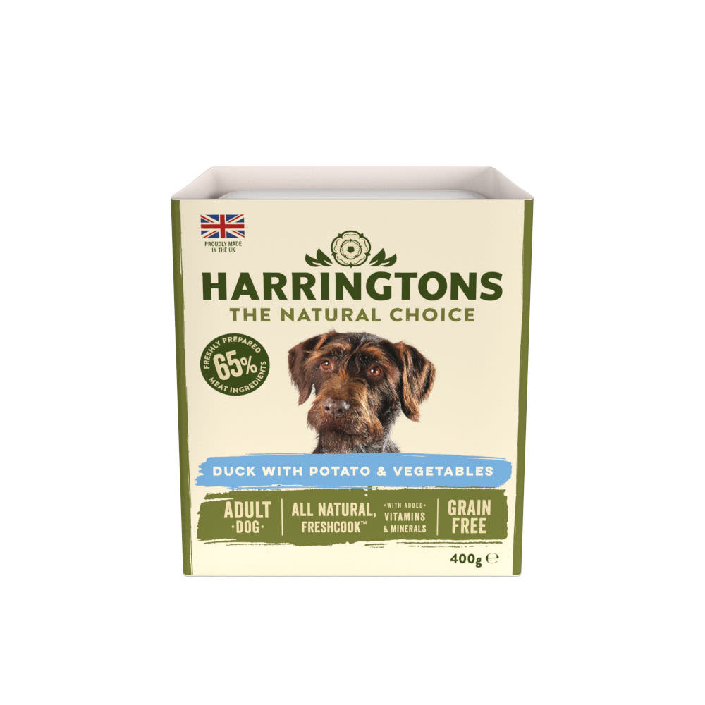 Harringtons Harringtons Chicken Duck Salmon Adult Wet Dog Food pet food packaging
