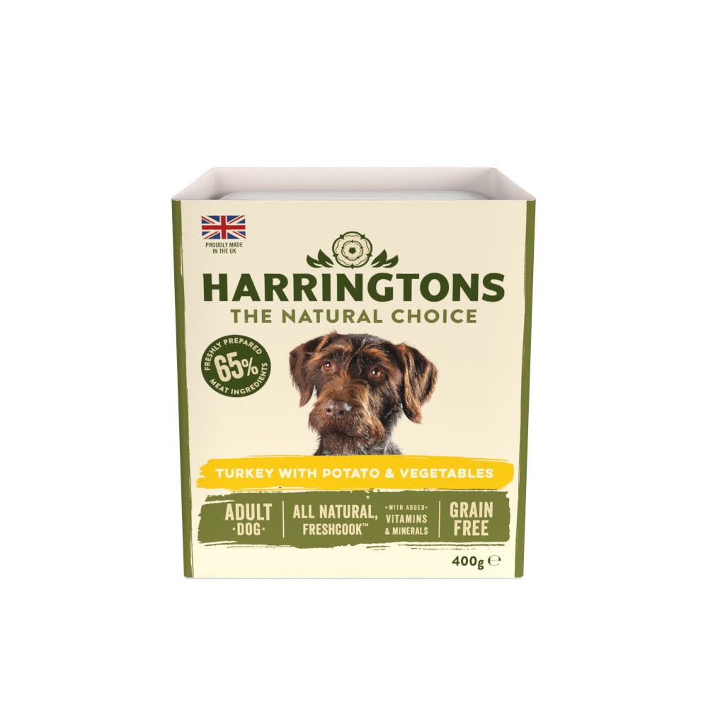 Harringtons Harringtons Chicken Salmon Turkey Adult Wet Dog Food pet food packaging