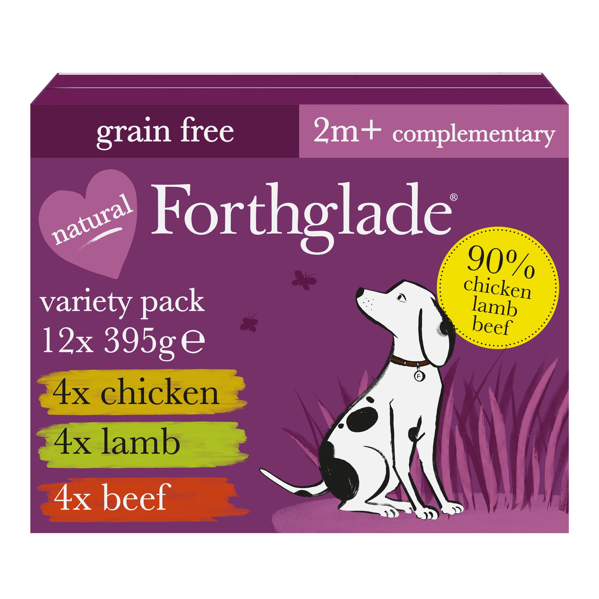 Forthglade Forthglade Beef Chicken Lamb Adult Wet Dog Food pet food packaging