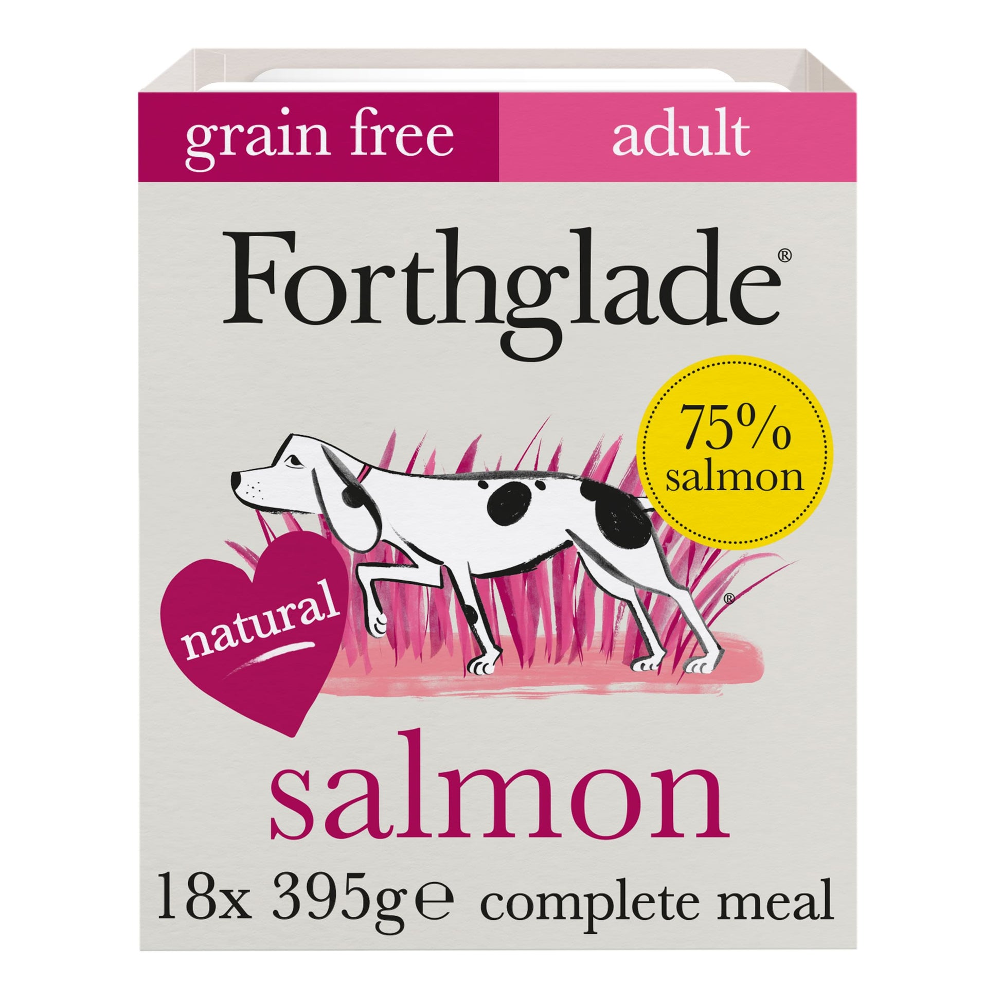 Forthglade Forthglade Salmon Adult Wet Dog Food pet food packaging