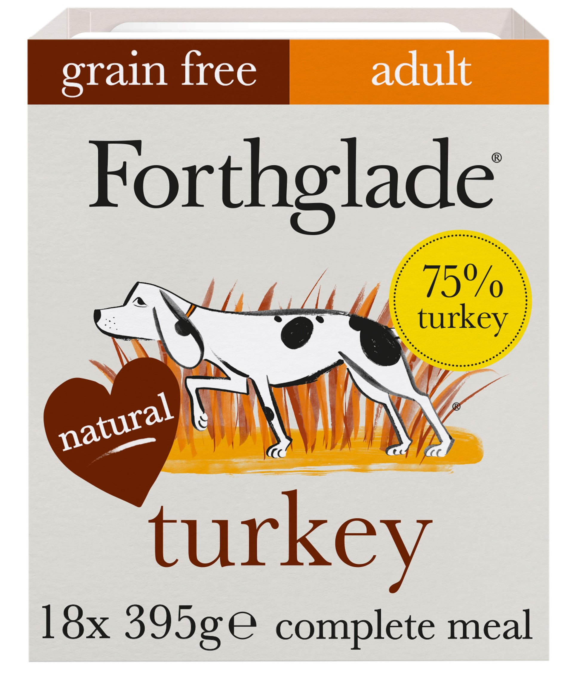 Forthglade Forthglade Grain Free Sweet Turkey Adult Wet Dog Food pet food packaging