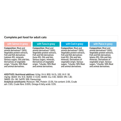 Felix Tasty Shreds Adult Wet Cat Food - Fish Selection in Gravy