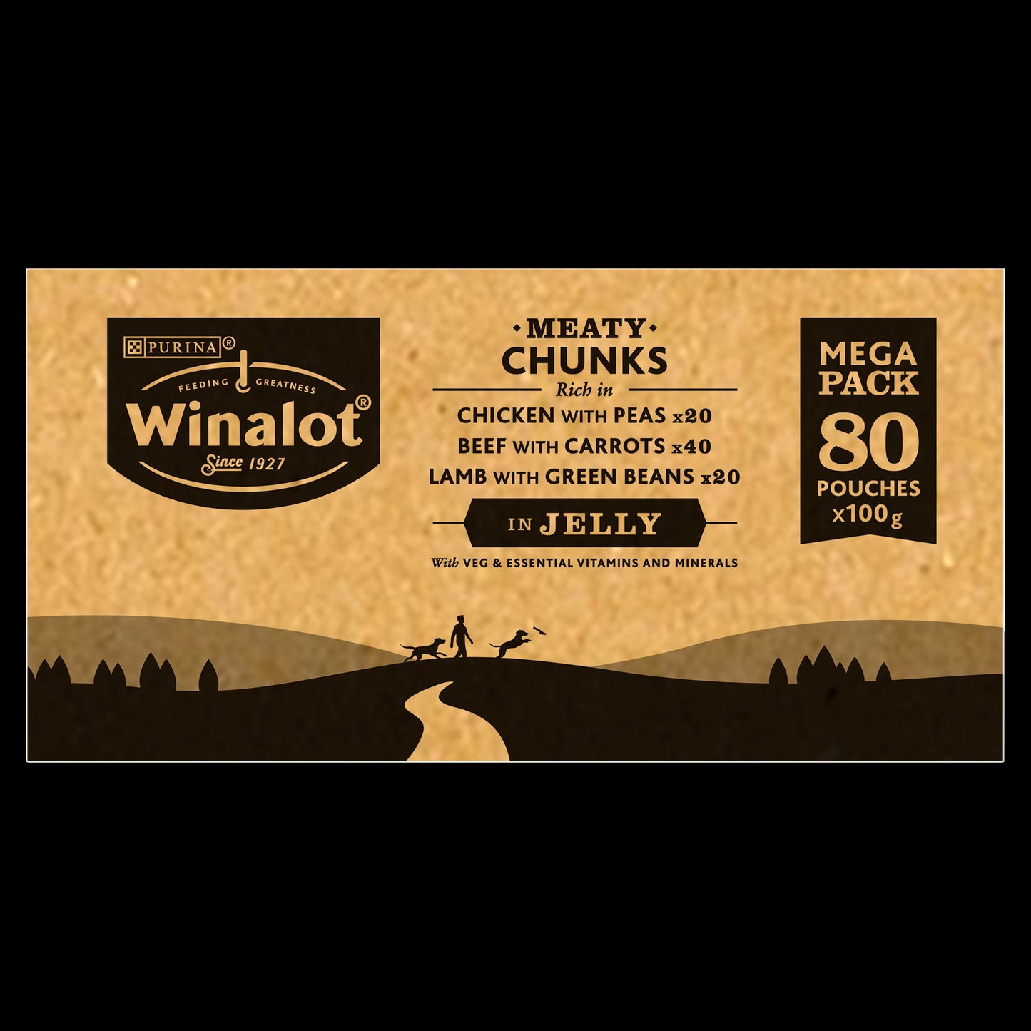 WINALOT Dog Food Pouches Mixed in Jelly