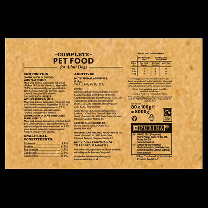 WINALOT Dog Food Pouches Mixed in Jelly