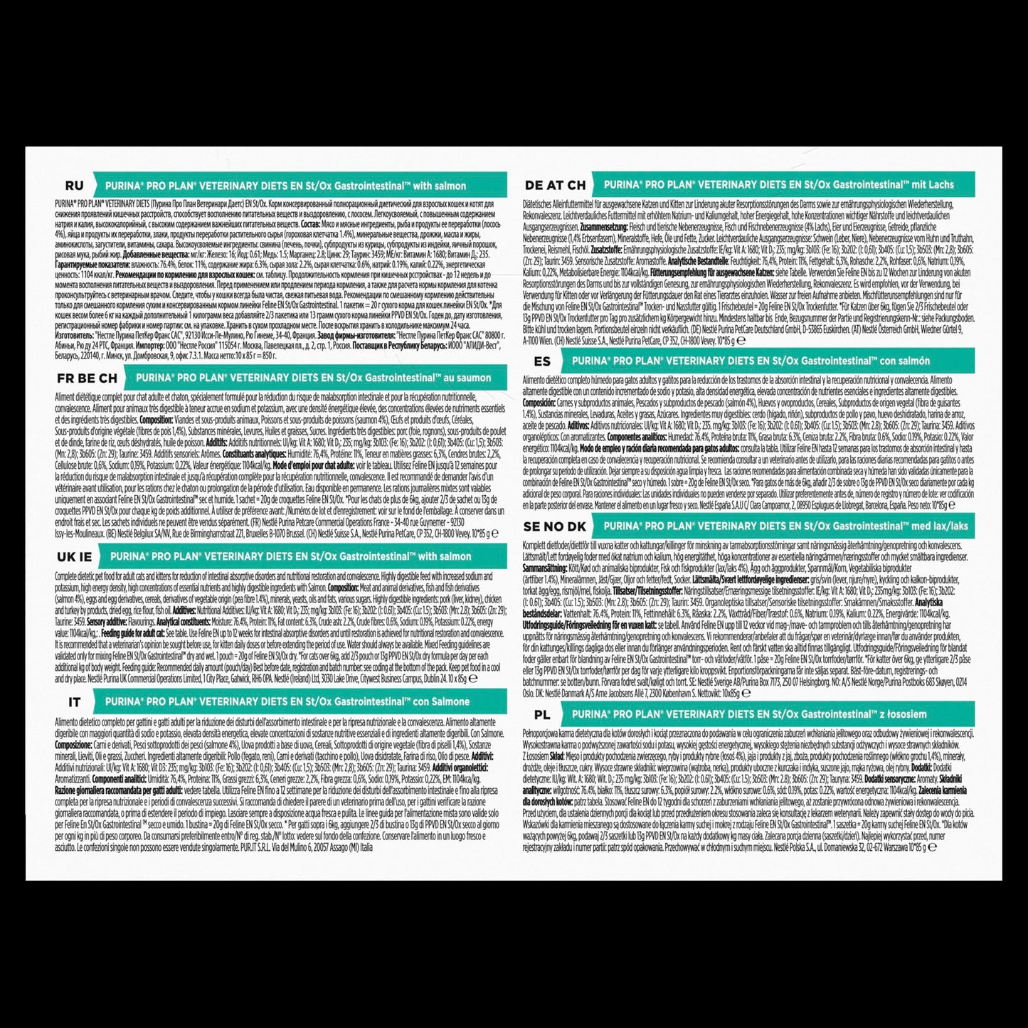 Pro Plan Veterinary Diets EN Gastrointestinal Wet Cat Food - Salmon